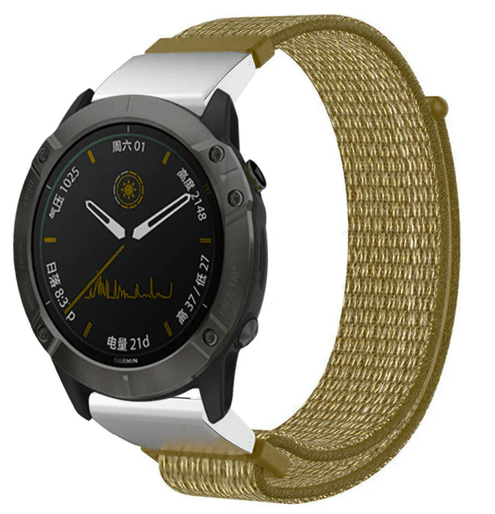 Correa nylon Garmin Fenix 7x (verde oliva)