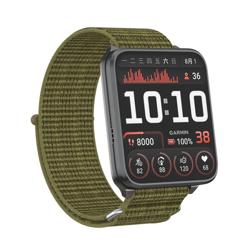 Correa nylon Garmin Venu X1 (verde oliva)