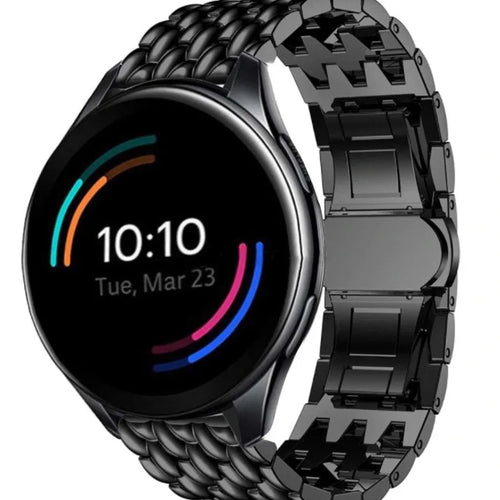 oneplus-watch-stalen-draak-band-zwart