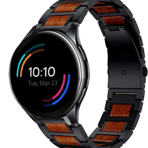 OnePlus Watch 3 Wooden/Steel Strap (Black)