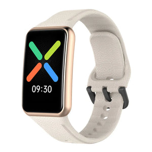 Silicone Strap, on a watch, 3/4 front view