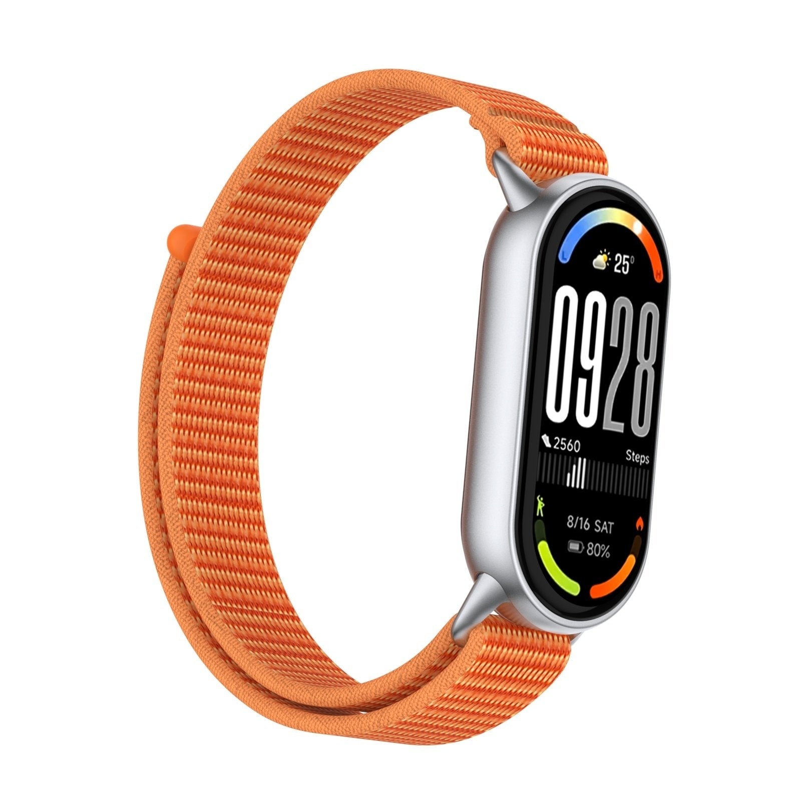 Correa nylon moderna Xiaomi Smart Band 10 (naranja)