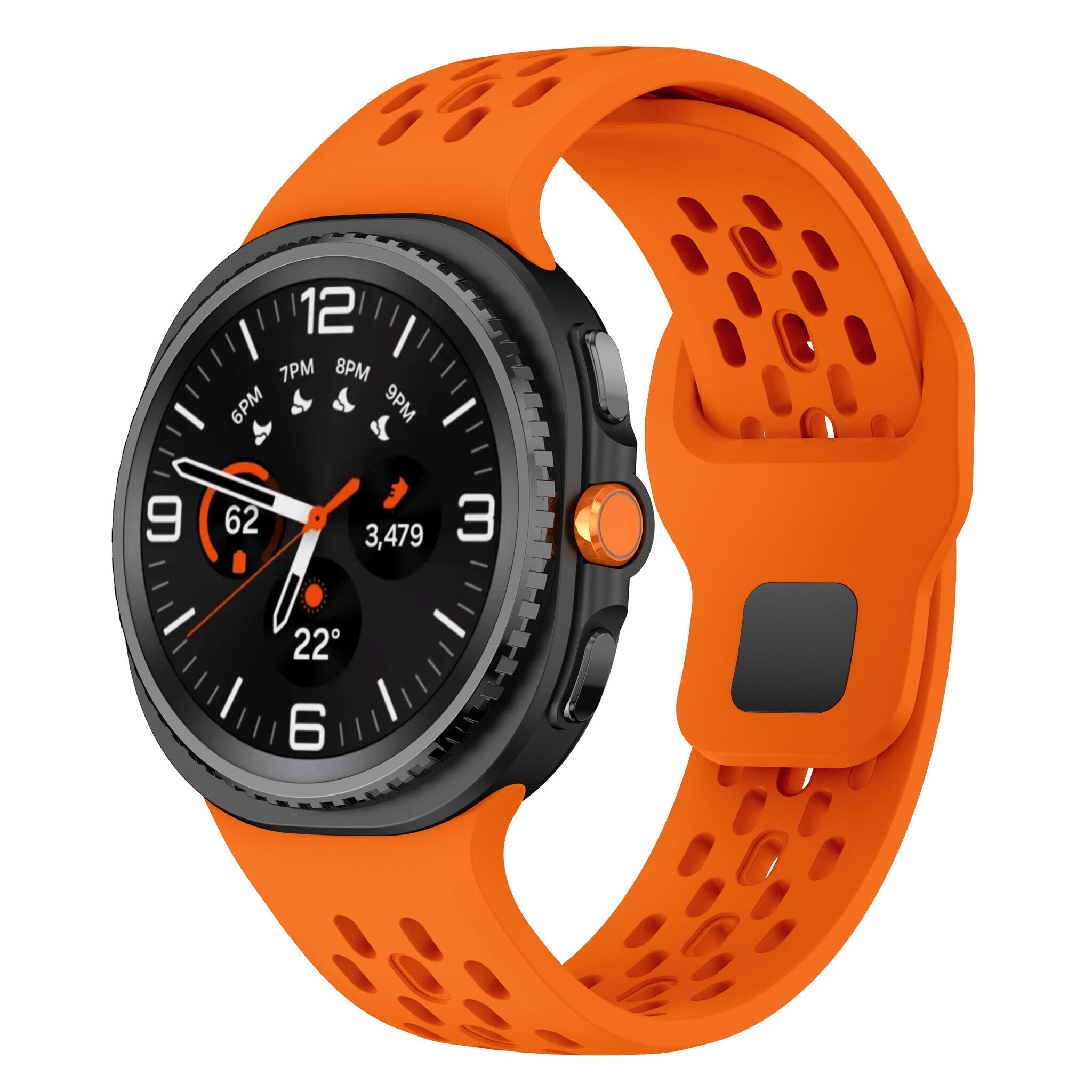 Correa air silicona Samsung Galaxy Watch 9 - 44mm (naranja)