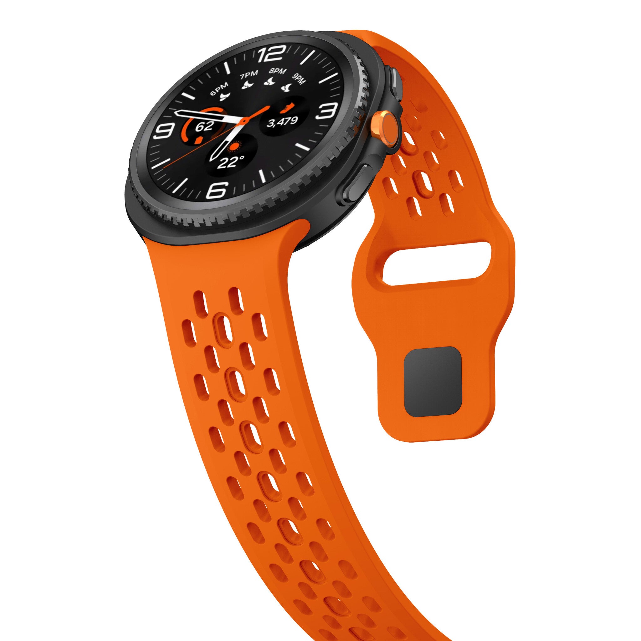 Correa air silicona Samsung Galaxy Watch 9 - 44mm (naranja)