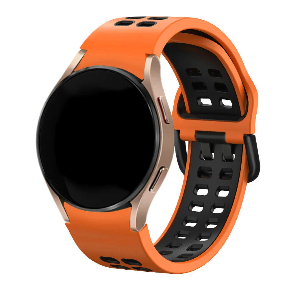 Correa deportiva casilla Samsung Galaxy Watch 6 Classic 43mm (naranja/negro)