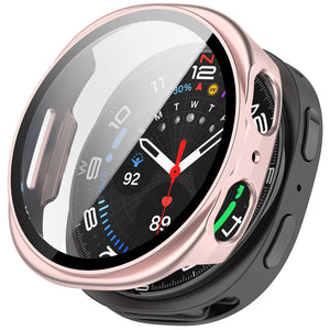 Funda con vidrio Samsung Galaxy Watch 8 - 40mm / 9 - 40mm (rosa)