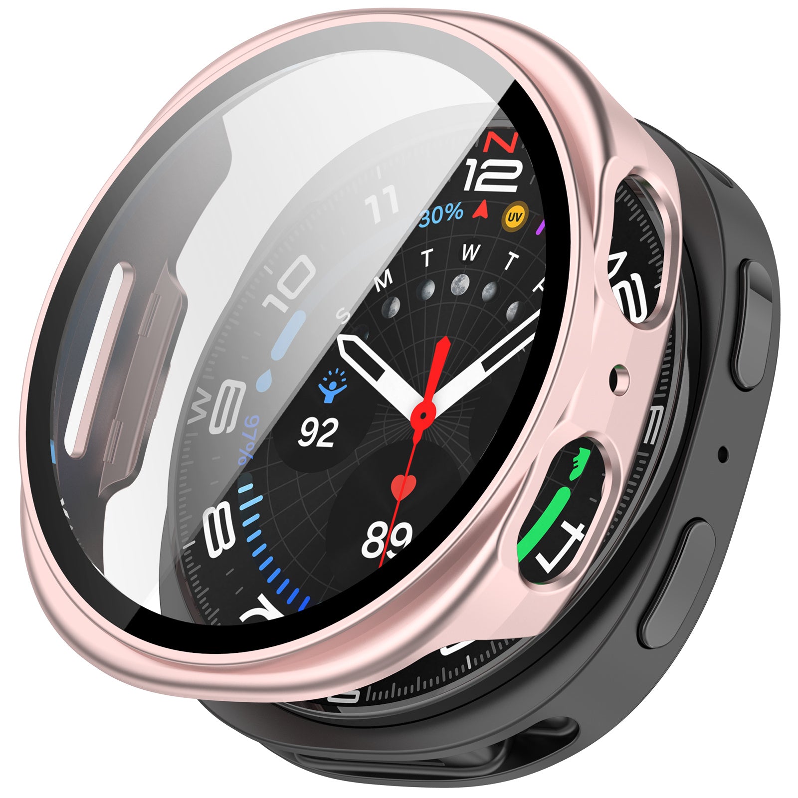 Funda con vidrio Samsung Galaxy Watch 8 - 40mm (rosa)