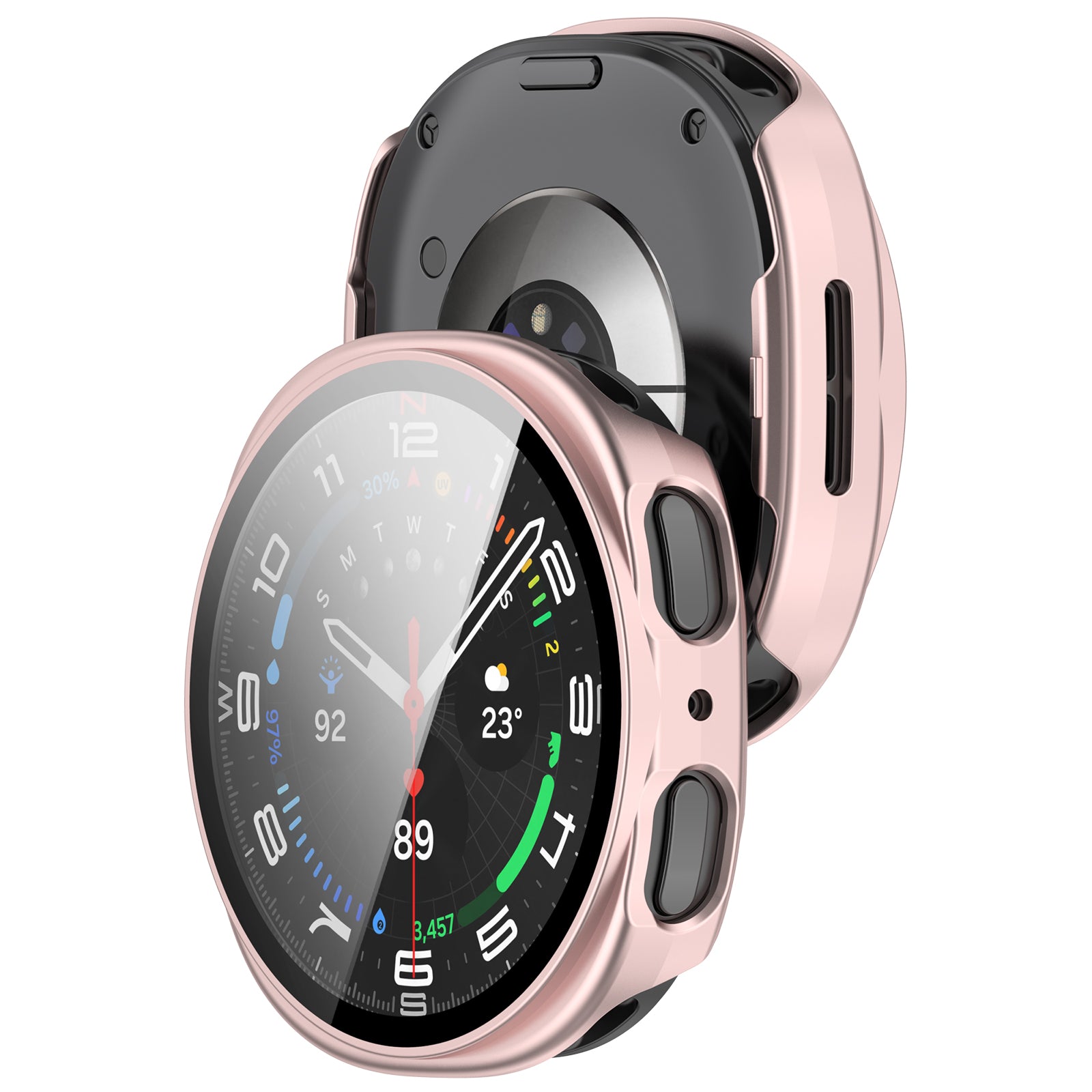 Funda con vidrio Samsung Galaxy Watch 8 - 44mm (rosa)
