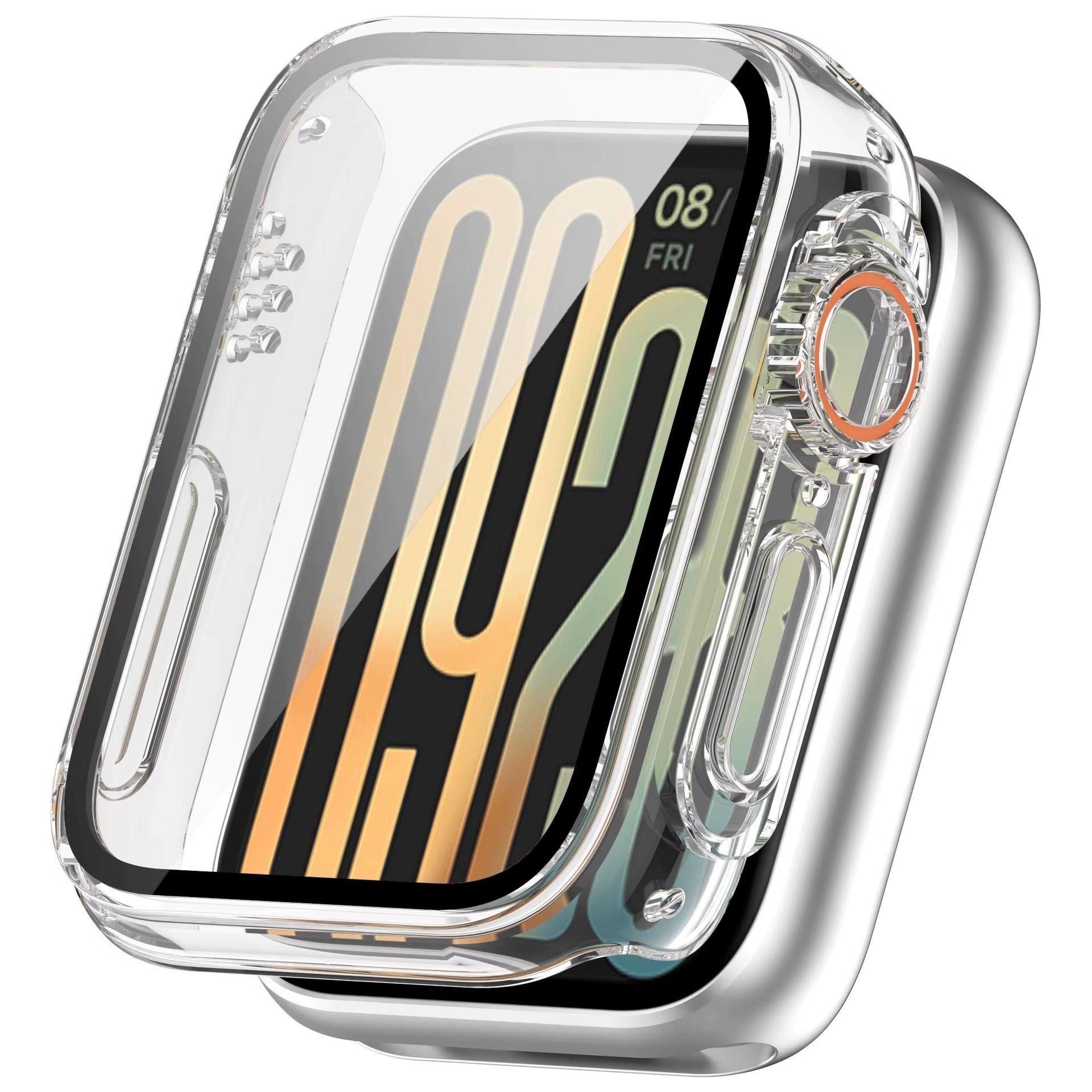 Funda rígida Xiaomi Smart Band 9 Pro con cristal (transparente)