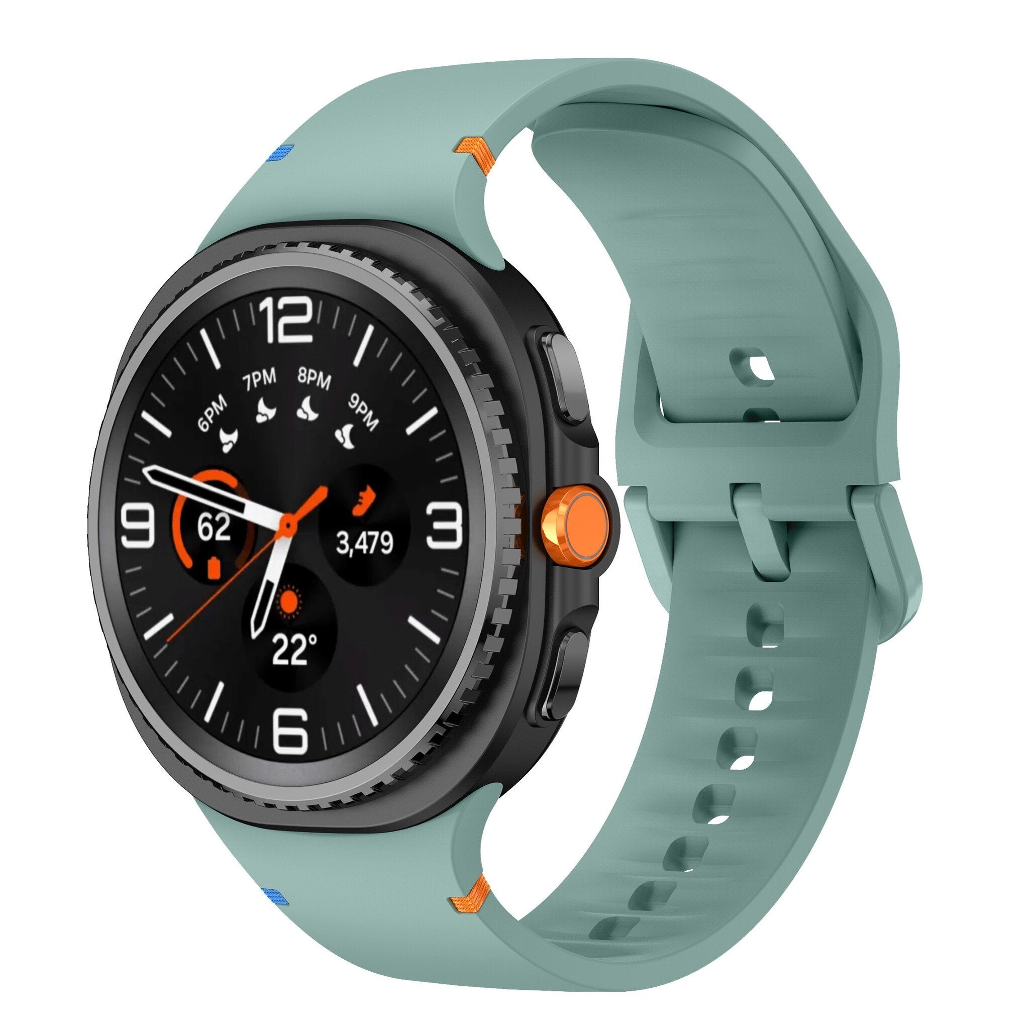 Correa silicona Samsung Galaxy Watch 8 - 44mm (verde pino)