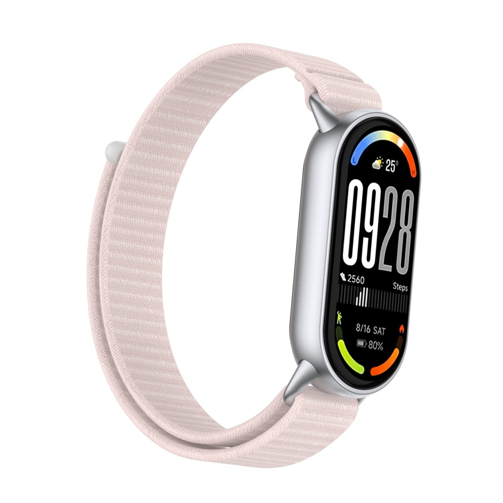 Correa nylon moderna Xiaomi Smart Band 10 (rosa claro)