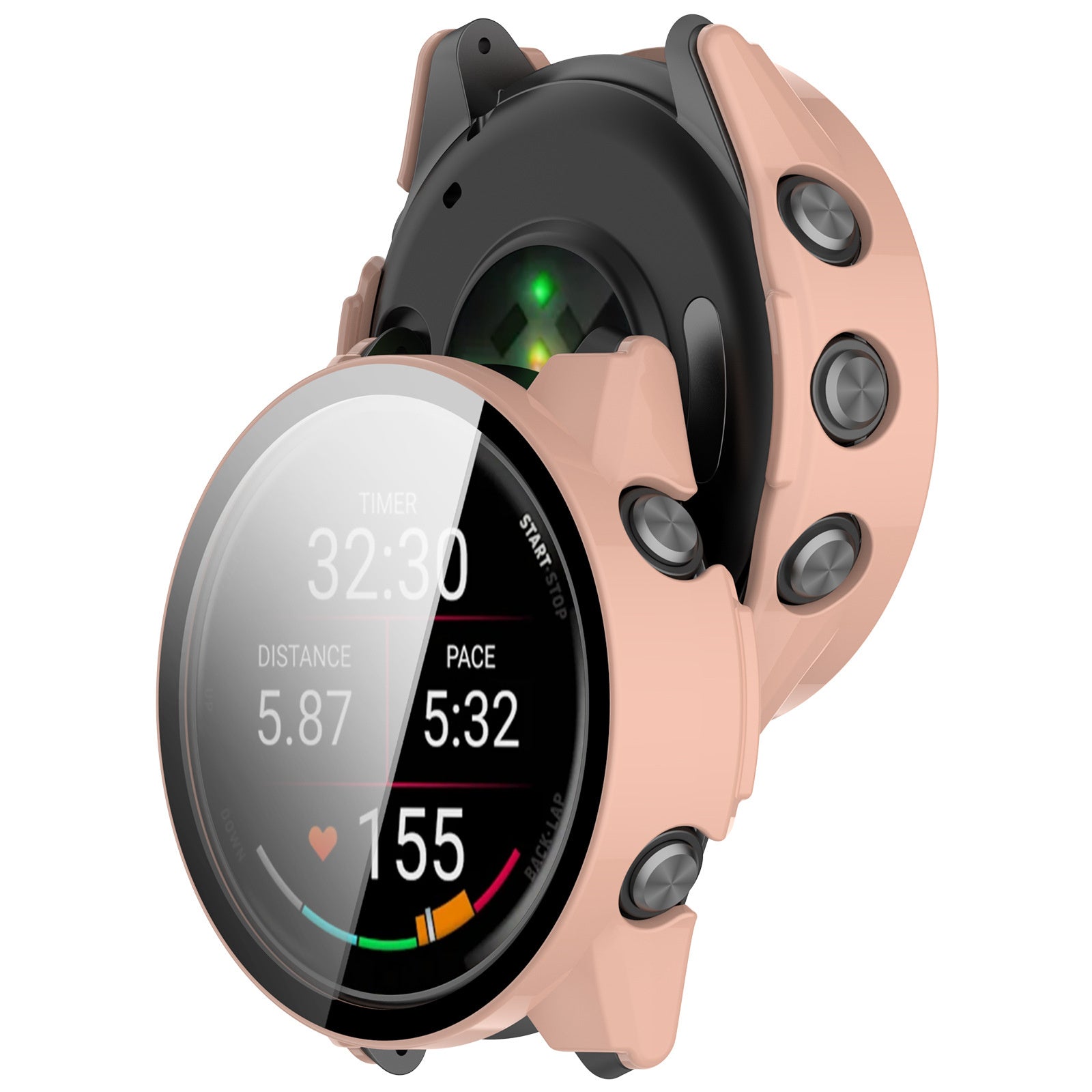 Garmin Forerunner 570 - 42mm Hard Case with Glass (Pink)