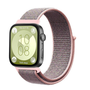 Correa nylon Classic Huawei Watch Fit 4 (gris/rosa)