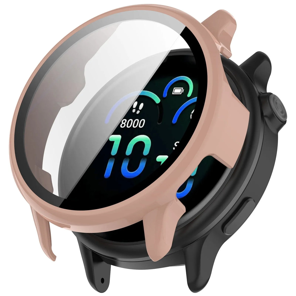 Funda rígida con vidrio Garmin Vivoactive 6 (rosa)