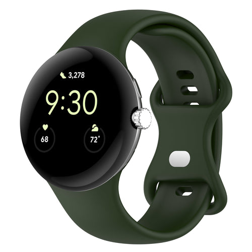Correa silicona clásica Google Pixel Watch 4 - 45mm (verde oscuro)