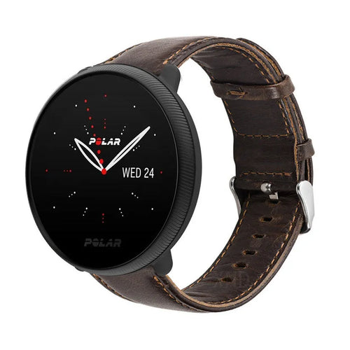 polar-ignite-2-leren-bandje-donkerbruin