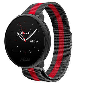 polar-ignite-2-milanese-band-zwart-rood