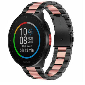 polar-pacer-stalen-band-zwart-roze