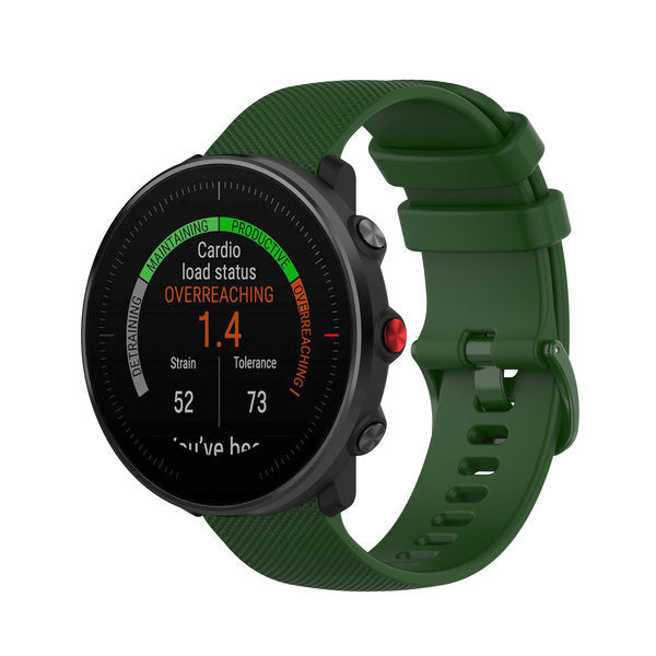 Correa silicona Premium Polar Vantage V3 (verde militar)