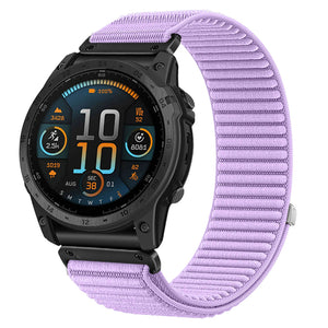 Correa nylon ondulada Garmin Instinct E - 40mm (morado claro)