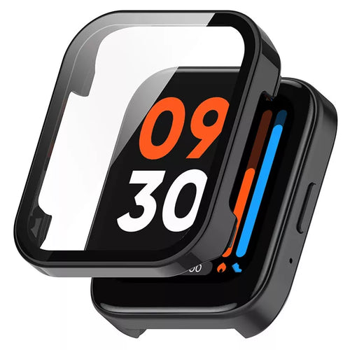 Funda rígida Realme Watch 3 con cristal (negro)