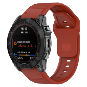 Correa silicona Outdoor Garmin Quatix 8 Pro - 47mm (rojo)