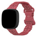 Correa silicona con patrón Fitbit Sense 2 (rojo)