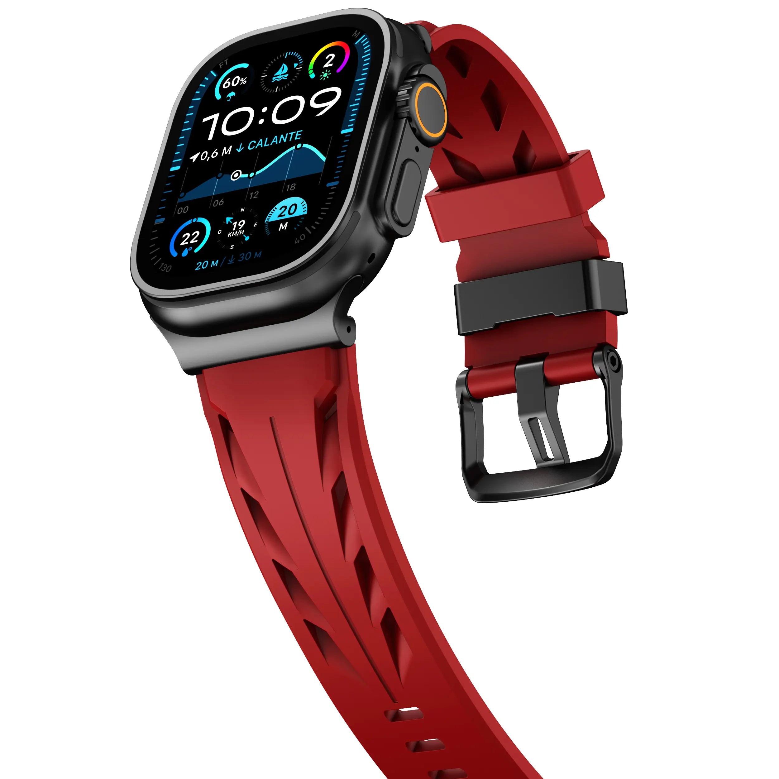 Apple Watch Race Silicone Strap (Red)