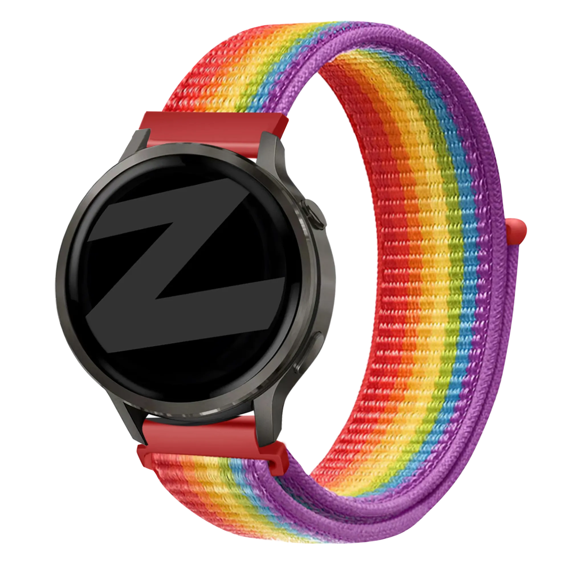 Bandz Garmin Forerunner 265s Nylon Loop Strap (Rainbow)