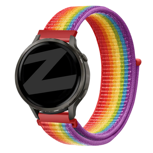 Bandz Garmin Venu 2s Nylon Loop Strap (Rainbow)