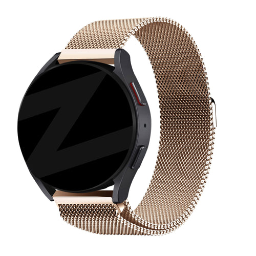 Bandz Garmin Approach S40 Milanese Loop Strap (Rose Gold)
