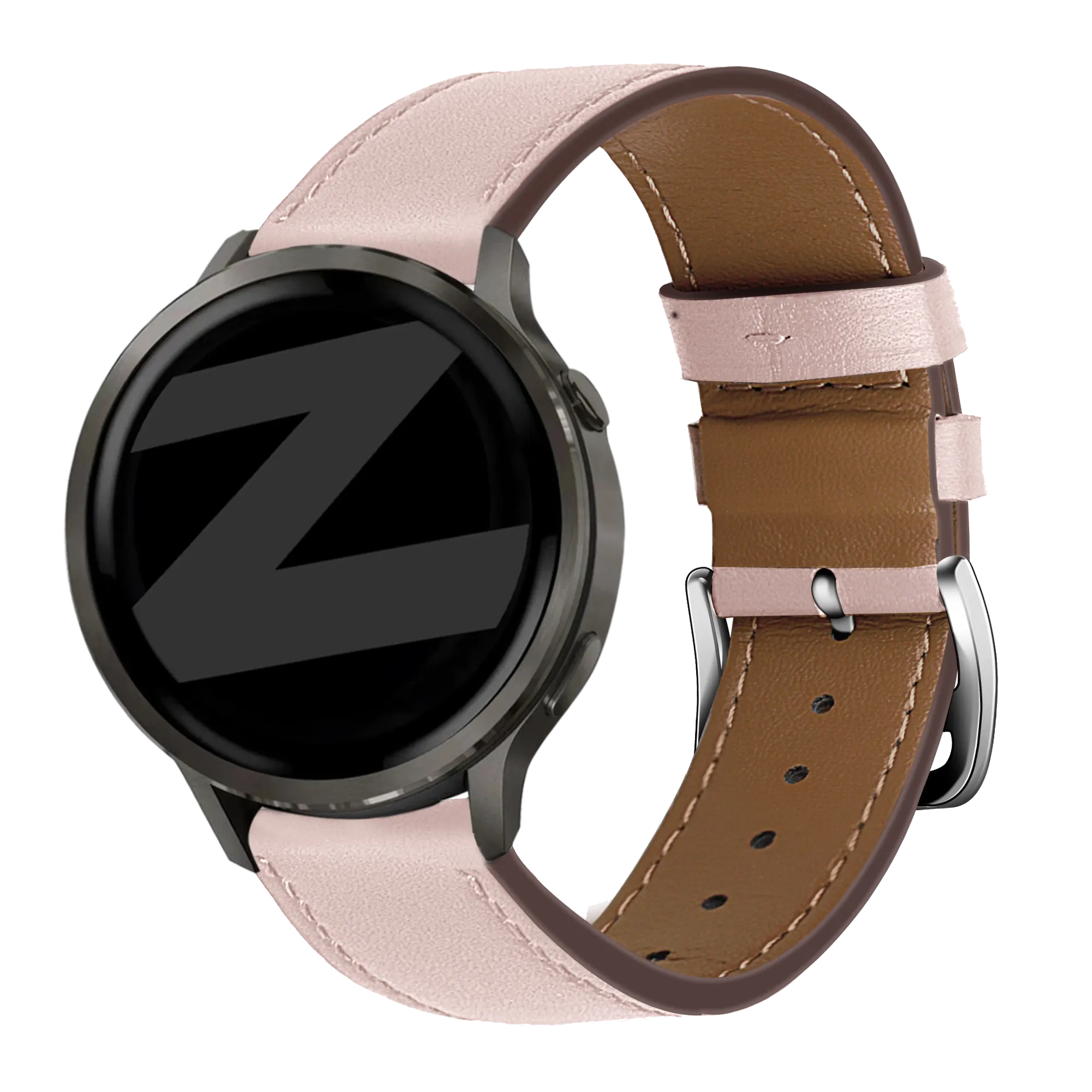Bandz Correa cuero 'Deluxe' Garmin Approach S42 (rosa)