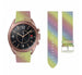 Correa cuero con purpurina Samsung Galaxy Watch 3 41mm (arcoíris)