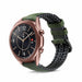 Correa de silicona/cuero Samsung Galaxy Watch 3 de 41 mm (verde)