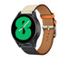 Correa cuero Samsung Galaxy Watch 4 - 44mm (blanco/azul oscuro)