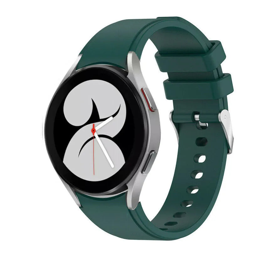 Silicone Strap 'Perfect Fit', on a watch, 3/4 front view