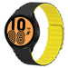 Samsung Galaxy Watch 4 44mm Magnetic Silicone Strap (Black/Yellow)