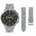 Samsung Galaxy Watch 4 Classic 46mm Glitter Leather Strap (Silver)
