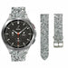Correa cuero brillante Samsung Galaxy Watch 4 Classic 42mm (plata)