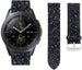 Correa cuero con purpurina Samsung Galaxy Watch 42mm (negro)