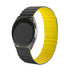 Correa magnética de silicona Samsung Galaxy Watch 5 Pro (negro/amarillo)