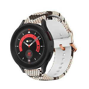 Print Silicone Strap, on a watch, 3/4 front view