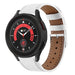 Correa cuero Samsung Galaxy Watch 5 Pro (blanco)