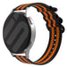Correa nylon con hebilla Samsung Galaxy Watch 6 Classic 47mm (negro/naranja)