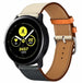 Correa cuero Samsung Galaxy Watch Active (blanco/azul oscuro)