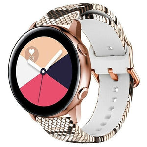 Print Silicone Strap, on a watch, 3/4 front view