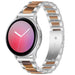 Correa acero resina Samsung Galaxy Watch Active (plata/marrón)