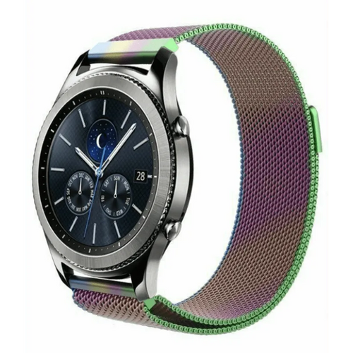 Milanese Strap, on a watch, 3/4 front view