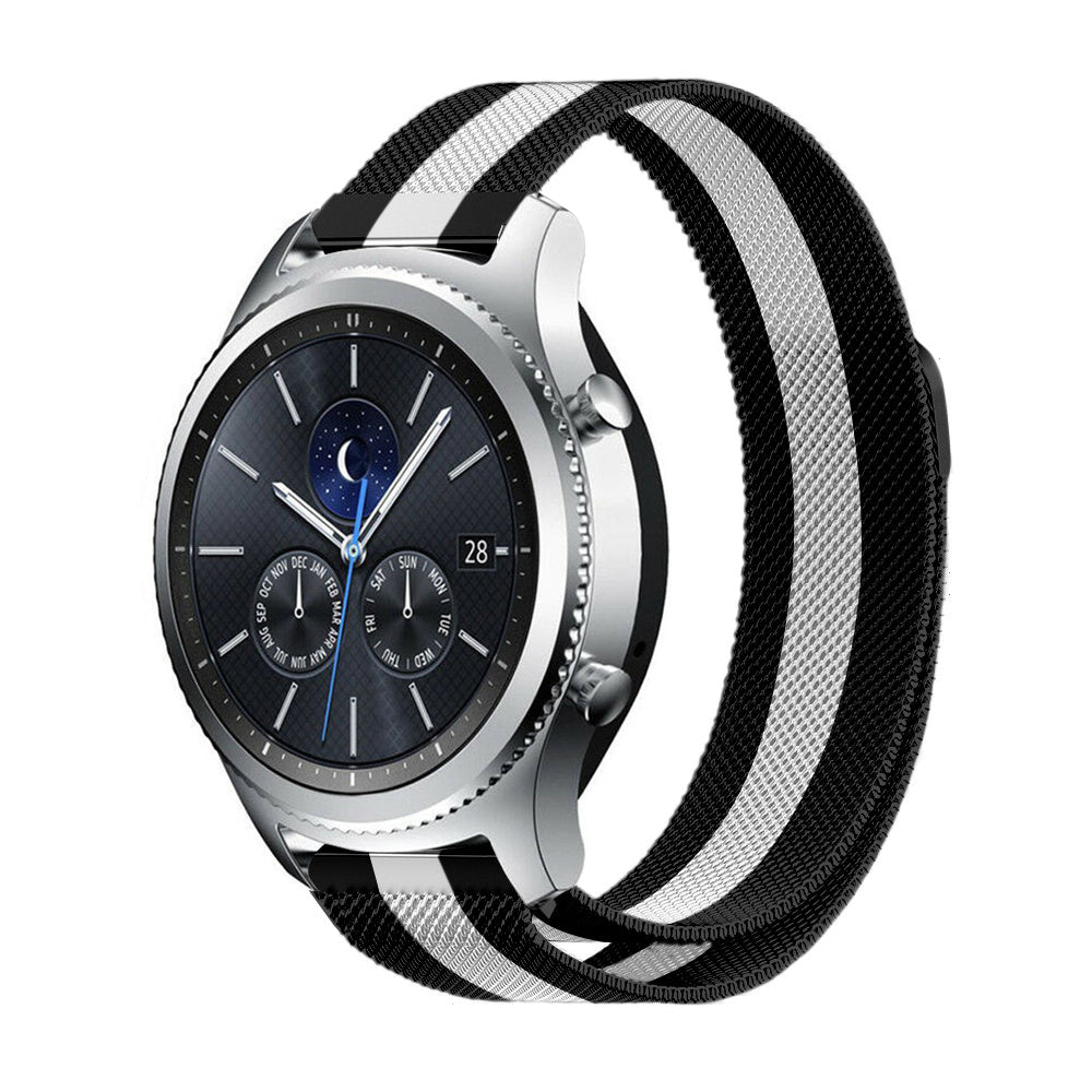 Correa milanesa Samsung Gear S3 (negro/blanco)