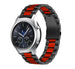 Correa acero Samsung Gear S3 (negro/rojo)